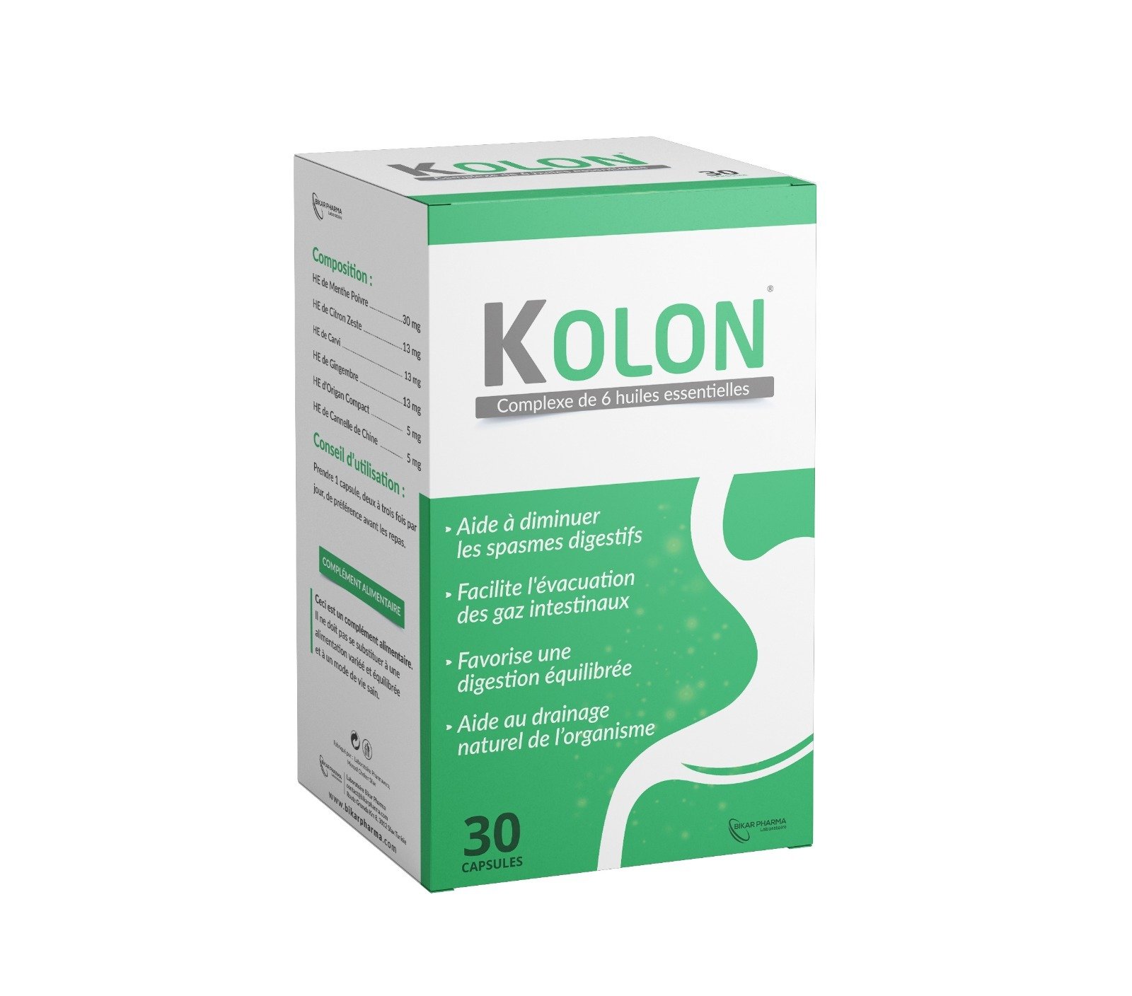 KOLON - Digestive capsules with essential oils